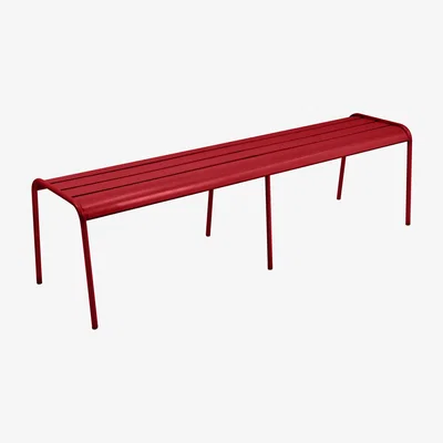 Made in Design Monceau XL Bench - L 160 cm / 3 to 4 seaters by Fermob Red