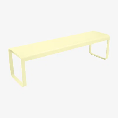 Made in Design Bellevie Bench - / L 161 cm - 4 seats by Fermob Yellow