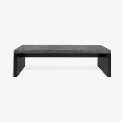 Made in Design Chicago Bench - / L 140 cm - Concrete-effect melamine by POP UP HOME Grey