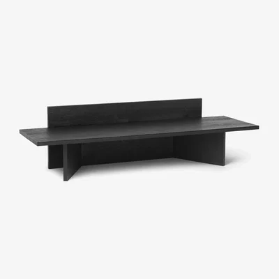 Made in Design Oblique Bench - / Low console - Wood / L 120 cm by Ferm Living Black