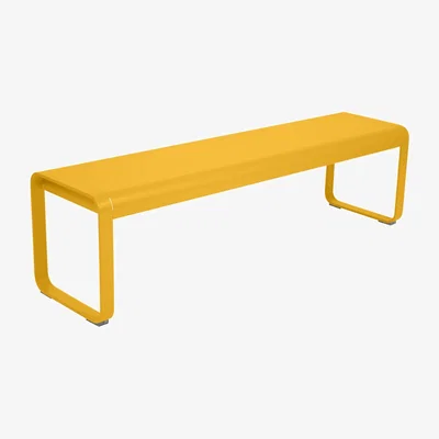 Made in Design Bellevie Bench metal yellow / W 161 cm - 4 seats - Fermob