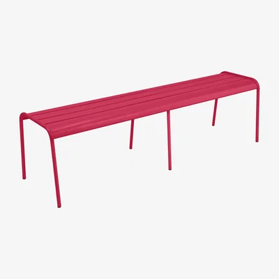 Made in Design Monceau XL Bench - / L 160 cm - 3 to 4 seats by Fermob Pink