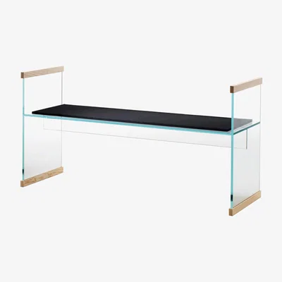 Made in Design Diapositive Bench by Glas Italia Black/Transparent