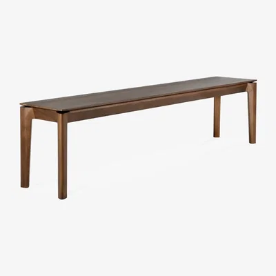 Made in Design Bok Bench wood brown / L 186 cm - Solid teak - Ethnicraft