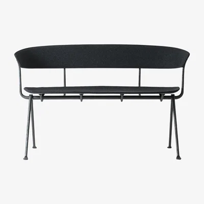 Made in Design Officina Bench - / Fabric - L 125 cm by Magis Grey/Black