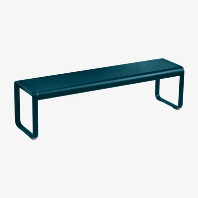 Made in Design Bellevie Bench - / L 161 cm - 4 seats by Fermob Blue
