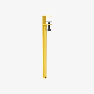 Made in Design Base, legs metal yellow with vice clamp / H 43 cm / To create Coffee tables &amp; benches - TIPTOE