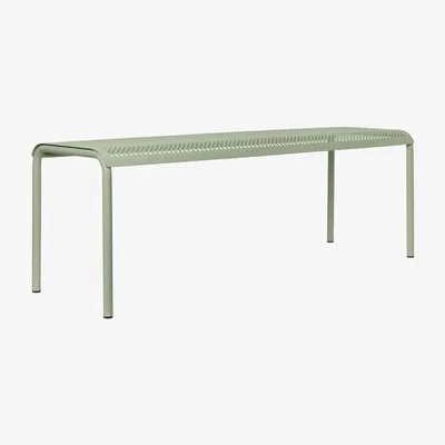 Made in Design Dapple Bench metal green / Drilling machine - L 130 cm - Ferm Living