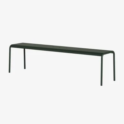 Made in Design Panorama Bench metal green / L 170 cm - TIPTOE