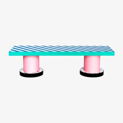 Made in Design Super Bench Bench wood blue / L 156 cm - Seletti