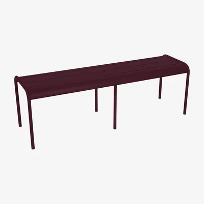 Made in Design Luxembourg Bench - 3/4-seater / L 145 cm - Aluminium by Fermob Red