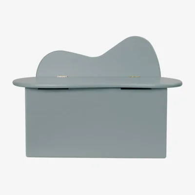 Made in Design Slope Bench wood blue / Box - W 75 x D 38 - Ferm Living