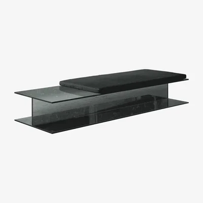 Made in Design I-Beam Bench by Glas Italia Grey/Black