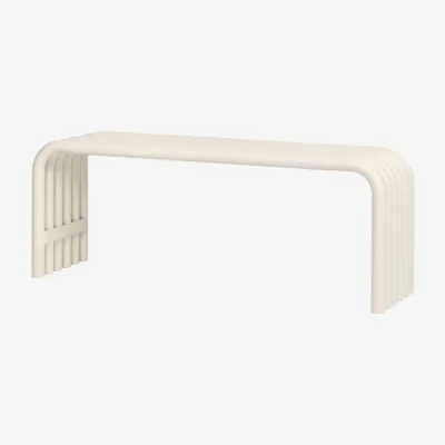 Made in Design Nokk Bench metal beige / L 114 cm - NOO.MA