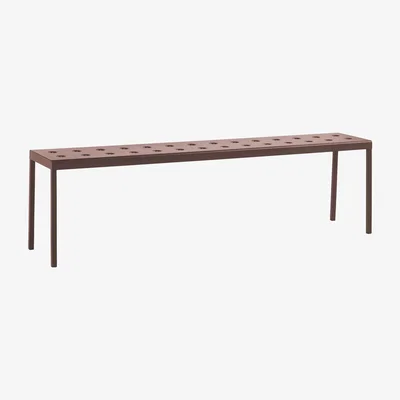 Made in Design Balcony Bench - / L 165 cm - Steel by Hay Red