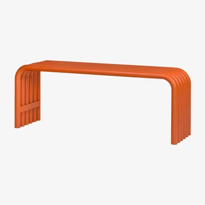 Made in Design Nokk Bench metal orange / L 114 cm - NOO.MA