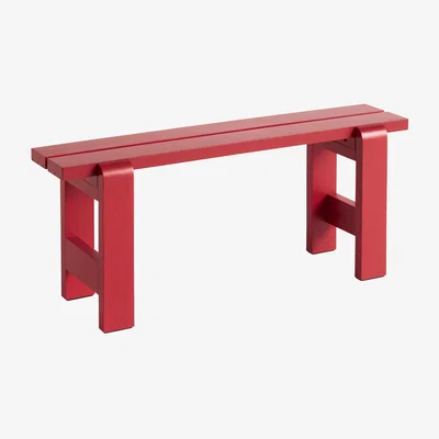 Made in Design Weekday Bench wood red / L 111 cm - Wood - Hay