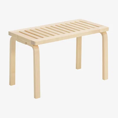 Made in Design 153B Bench natural wood / L 72,5 cm - Alvar Aalto, 1945 / Slatted seat - ARTEK