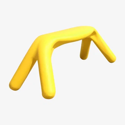Made in Design Atlas Bench by Slide Yellow
