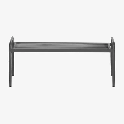Nordic Nest 1898 Messina bench 51x124 cm Anthracite