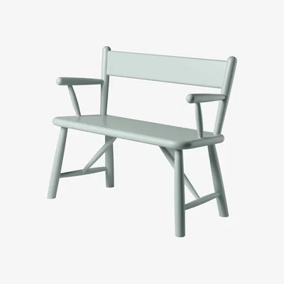 Nordic Nest FDB Møbler P11 children's bench Blue grey