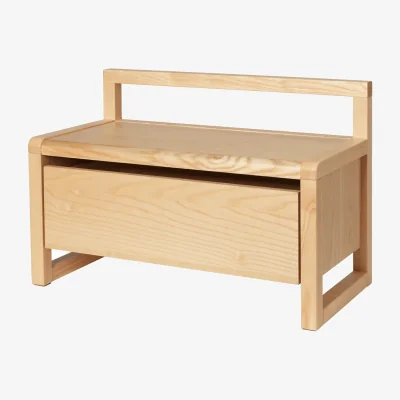 Nordic Nest Ferm Living Little Architect storage bench Ash 60x30x41.2 cm