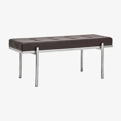 Nordic Nest House Doctor Lao bench Mulberry-chrome 110 cm