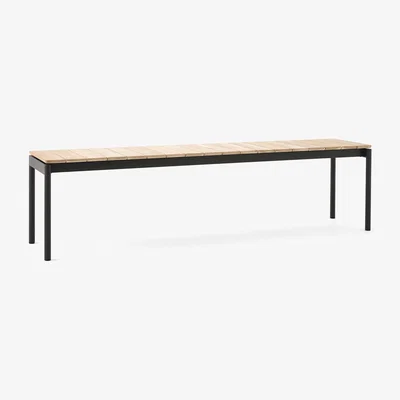 Nordic Nest &Tradition Ville AV28 bench large 180x40 cm Warm black