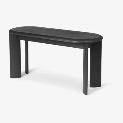 Nordic Nest ferm LIVING Bevel bench Oak black oiled