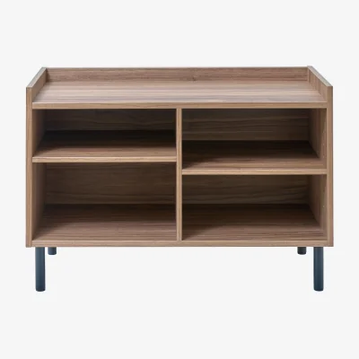 Nordic Nest Maze Gentle storage bench Walnut 78x53x35 cm