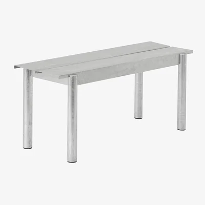 Nordic Nest Muuto Linear steel bench 110 cm Warm galvanized steel