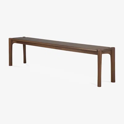 Nordic Nest Ethnicraft PI bench 186x35 cm Lacquered teak brown