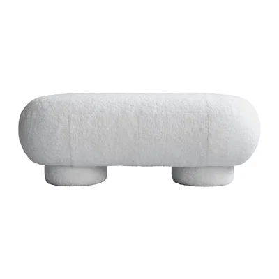 Nordic Nest 101 Copenhagen Big Foot bench sheepskin Off-white