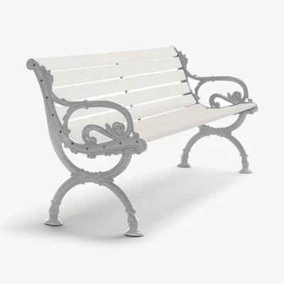 Nordic Nest Byarums bruk Byarum sofa White lacquered pine raw aluminum stand 155 cm
