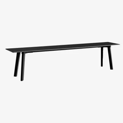 Nordic Nest HAY CPH215 Deux 2.0 bench 200 cm Black laminate-lacquered beech