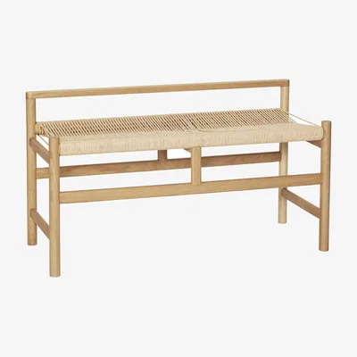 Nordic Nest Hübsch Heritage bench 100x41 cm Nature