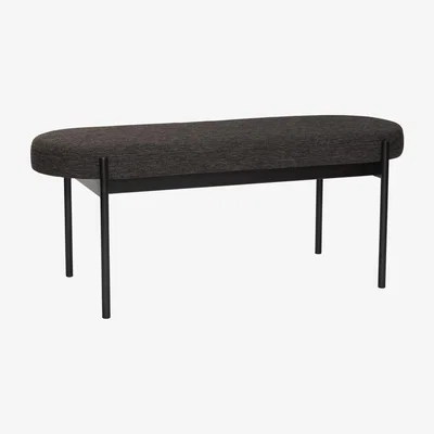 Nordic Nest Hübsch Klint bench 110 cm Black
