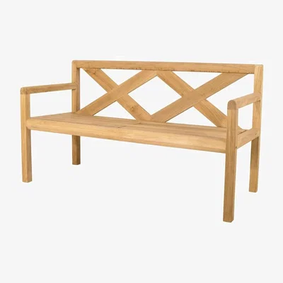 Nordic Nest Cane-line Grace 2-seater bench Teak