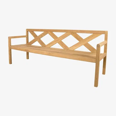 Nordic Nest Cane-line Grace 3-seater bench Teak