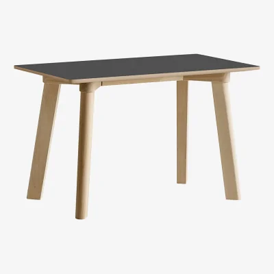 Nordic Nest HAY CPH215 Deux 2.0 bench 75 cm Stone grey-untreated beech