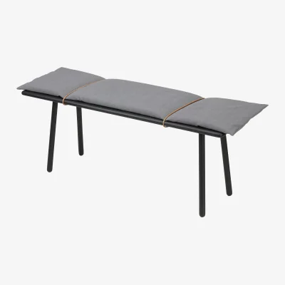 Nordic Nest Skagerak Georg bench Black stained oak