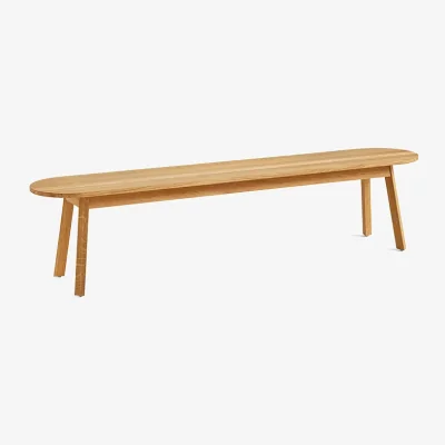 Nordic Nest HAY Triangle Leg bench Oiled oak 200 cm