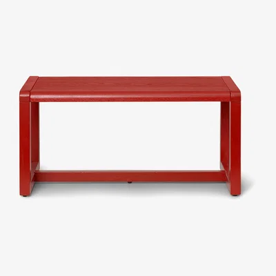 Nordic Nest ferm LIVING Little Architecht bench Poppy red