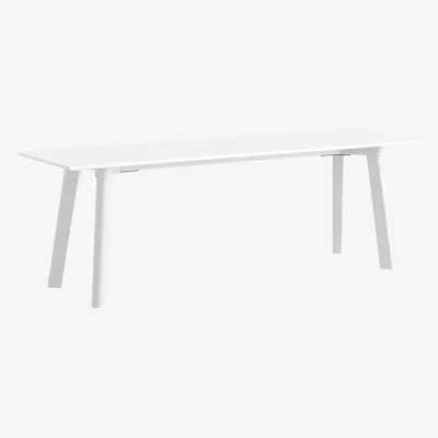 Nordic Nest HAY CPH215 Deux 2.0 bench 140 cm Pearl white-lacquered beech
