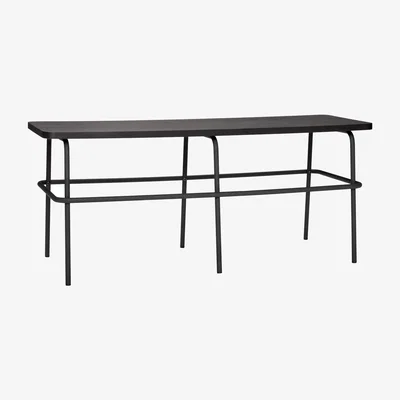 Nordic Nest Hübsch Bench 46x110cm Metal-black