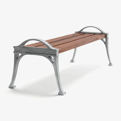 Nordic Nest Byarums bruk Lessebo bench Mahogany raw aluminum stand