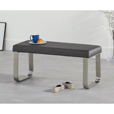 Oak&More Atlanta Small Grey Bench