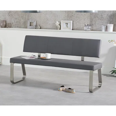 Oak&More Malaga Large Grey Bench