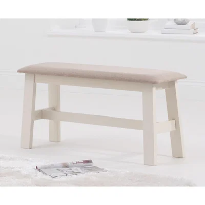 Oak&More Chiltern Cream Bench with Fabric Seat