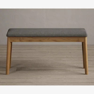 Oak&More Nordic Grey Linen Bench